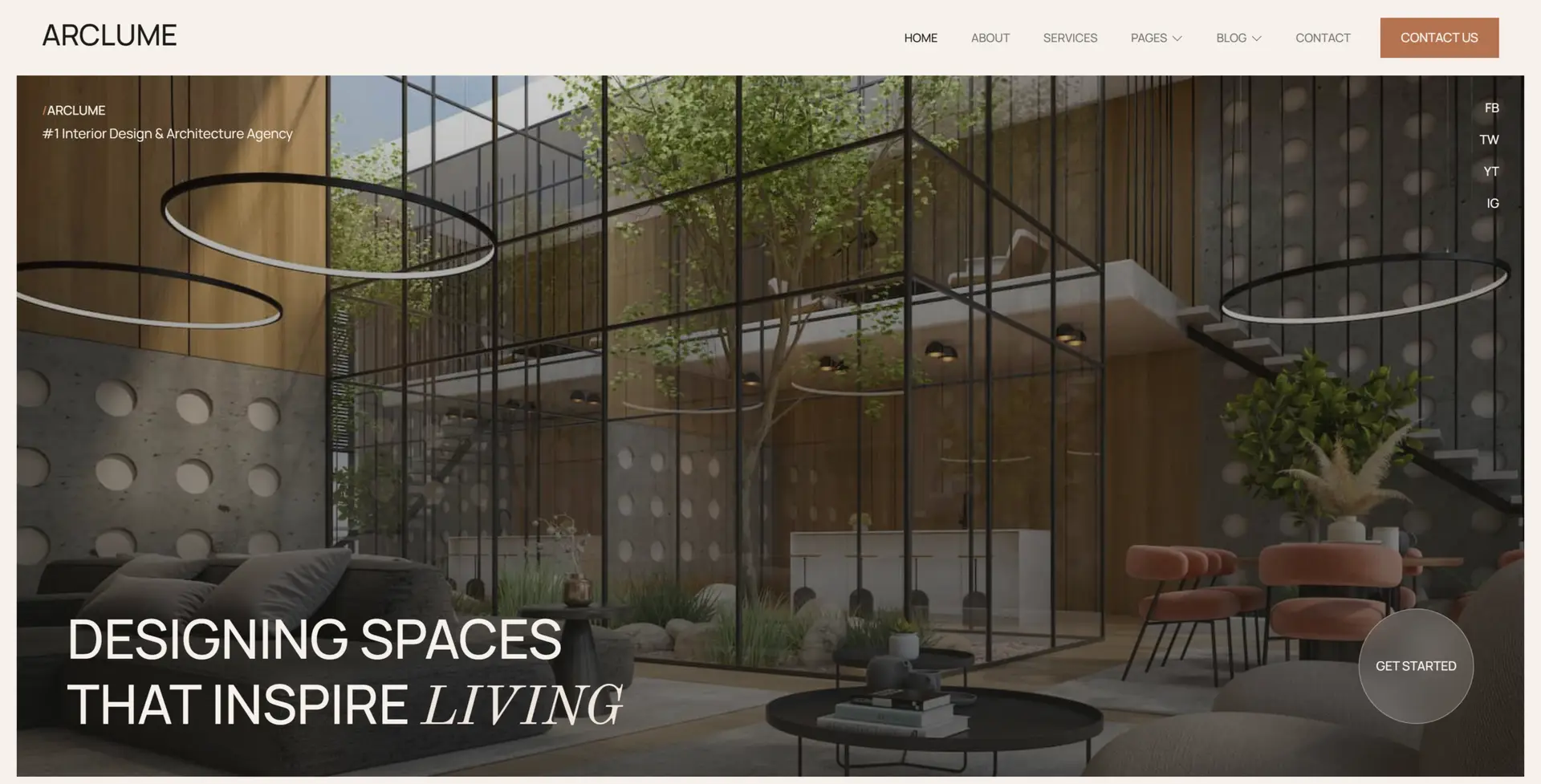 Architecture client website - web design portfolio by eloire.co